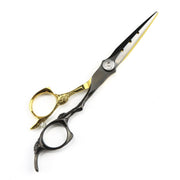 FnLune 6.0 Black Gold 440C Hairdressing Scissors Straight Scissors Dental - FnLune