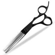 FnLune 6.0’ Black Hairdressing Scissors Hairdressing Scissors Flat Scissors Bangs Scissors Dental Scissors Thinning Scissors - FnLune