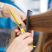 FnLune 6.0 Black lacquered hairdressing scissors Hairdressing scissors Flat scissors Bangs scissors Dental scissors Thinning scissors - FnLune