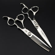 FnLune 6.0’ CNC Blade Sakura Hairdressing Scissors Haircutting Scissors Flat Scissors - FnLune