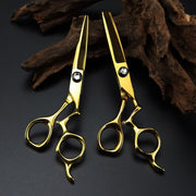 FnLune 6.0’ Gold Z Handle Hairdressing Scissors - FnLune