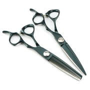 FnLune 6.0’ Green Lacquered Hairdressing Scissors - FnLune