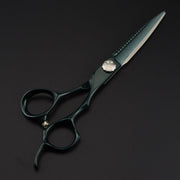 FnLune 6.0’ Green Lacquered Hairdressing Scissors - FnLune