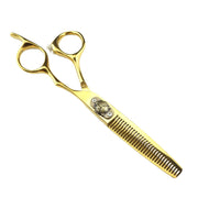 FnLune 6.0 Inch Golden Tiger Professional Hairdressing Scissors Salon - FnLune
