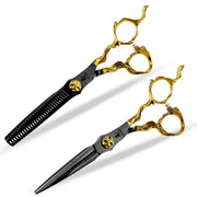 FnLune 6.0 Inch Professional Hairdressing Scissors Salon - FnLune