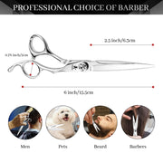 FnLune 6.0 Inch Professional Hairdressing Scissors Salon - FnLune