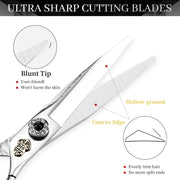 FnLune 6.0 Inch Professional Hairdressing Scissors Salon - FnLune