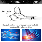 FnLune 6.0 Inch Professional Hairdressing Scissors Salon - FnLune