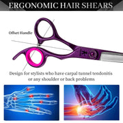 FnLune 6.0 Inch Professional Hairdressing Scissors Salon - FnLune