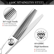 FnLune 6.0 Inch Professional Hairdressing Scissors Salon - FnLune