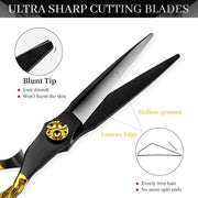 FnLune 6.0 Inch Professional Hairdressing Scissors Salon - FnLune