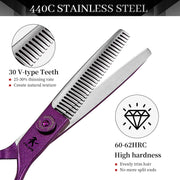 FnLune 6.0 Inch Professional Hairdressing Scissors Salon - FnLune