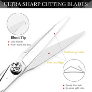 FnLune 6.0 Inch Professional Hairdressing Scissors Salon - FnLune