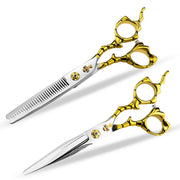 FnLune 6.0 Inch Professional Hairdressing Scissors Salon - FnLune