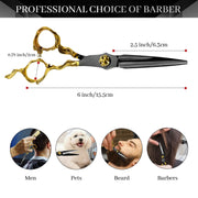 FnLune 6.0 Inch Professional Hairdressing Scissors Salon - FnLune