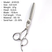 FnLune 6.0 inch VG - 10 Professional Hairdressing Scissors Salon Barber - FnLune