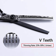 FnLune 6.0 Japan Steel Professional Hair Salon Scissors Cut Barber - FnLune