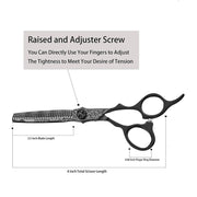 FnLune 6.0 Japan Steel Professional Hair Salon Scissors Cut Barber - FnLune