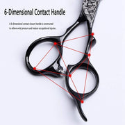 FnLune 6.0 Japan Steel Professional Hair Salon Scissors Cut Barber - FnLune