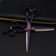 FnLune 6.0’ purple Lacquered Hairdressing Scissors - FnLune