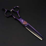FnLune 6.0’ purple Lacquered Hairdressing Scissors - FnLune