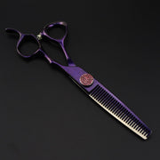 FnLune 6.0’ purple Lacquered Hairdressing Scissors - FnLune
