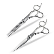 FnLune 6.0 Serpentine Shank CNC Engraving Bits Hairdressing Scissors Barber Shears - FnLune