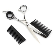 FnLune 6.0 Silver with Comb Hairdressing Scissors Personalised - FnLune