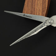 FnLune 6.0 Tungsten Steel Damascus Pattern Professional Hair Salon Hairdressing Scissors - FnLune