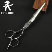 FnLune 6.0 Tungsten Steel Damascus Pattern Professional Hair Salon Hairdressing Scissors - FnLune