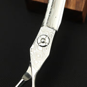 FnLune 6.0 Tungsten Steel Damascus Pattern Professional Hair Salon Hairdressing Scissors - FnLune