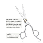 FnLune 6.0 VG - 10 Professional Hair Salon Scissors Cut Barber Tools - FnLune