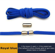 FnLune 6MM Metal Lock Round Elastic Shoelaces Flat - FnLune