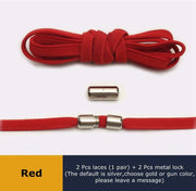 FnLune 6MM Metal Lock Round Elastic Shoelaces Flat - FnLune