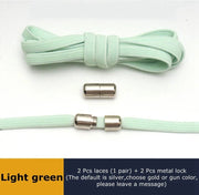 FnLune 6MM Metal Lock Round Elastic Shoelaces Flat - FnLune