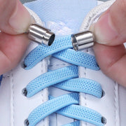 FnLune 6MM Metal Lock Round Elastic Shoelaces Flat - FnLune