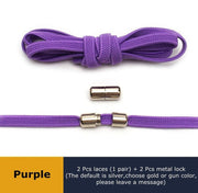 FnLune 6MM Metal Lock Round Elastic Shoelaces Flat - FnLune