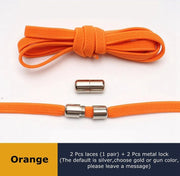 FnLune 6MM Metal Lock Round Elastic Shoelaces Flat - FnLune