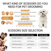 FnLune 7.0 Inch Professional Hairdressing Pet Scissors - FnLune