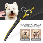 FnLune 7.0 Inch Professional Hairdressing Pet Scissors - FnLune