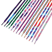 FnLune 7color Magic Light and Shadow Colorful Trend Fashion Colorful Flat Shoelaces - FnLune