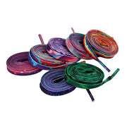 FnLune 7color Magic Light and Shadow Colorful Trend Fashion Colorful Flat Shoelaces - FnLune