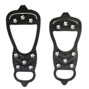 FnLune 8 Teeth Climbing Crampons for Outdoor Winter Walk Ice Fishing Snow Shoes Antiskid - FnLune