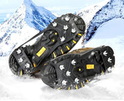 FnLune 8 Teeth Climbing Crampons for Outdoor Winter Walk Ice Fishing Snow Shoes Antiskid - FnLune