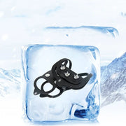 FnLune 8 Teeth Climbing Crampons for Outdoor Winter Walk Ice Fishing Snow Shoes Antiskid - FnLune