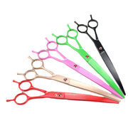 FnLune 8.0 Colourful Lacquered Bobtail Curved Clippers Pet Grooming Clippers - FnLune