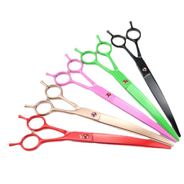 FnLune 8.0 Colourful Lacquered Bobtail Curved Clippers Pet Grooming Clippers - FnLune