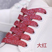 FnLune 8MM Glitter Shoelaces Colorful Flat Shoe laces - FnLune