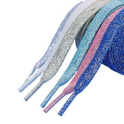 FnLune 8MM Glitter Shoelaces Colorful Flat Shoe laces - FnLune