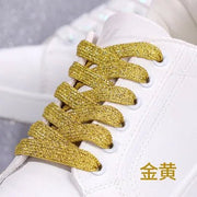 FnLune 8MM Glitter Shoelaces Colorful Flat Shoe laces - FnLune